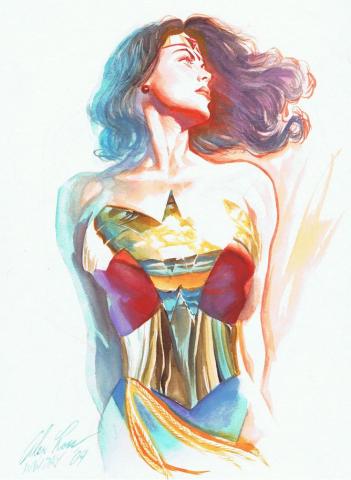 Wonder Woman Goddess of Truth Giclee on Paper Print by Alex Ross - ID: AR0053P Alex Ross