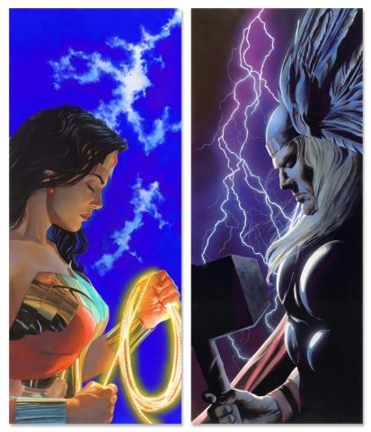 Gods: Wonder Woman and Gods: Thor Print Set by Alex Ross - ID: AR0201SET Alex Ross
