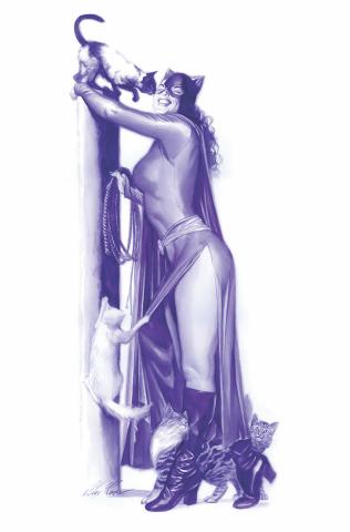 Meow! Catwoman Giclee on Paper Limited Edition by Alex Ross - ID: AR0325P Alex Ross