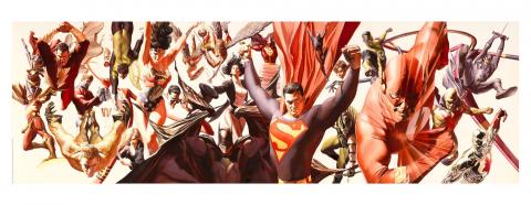 DC Unleashed Limited Edition Print by Alex Ross - ID: AR0334DL Alex Ross