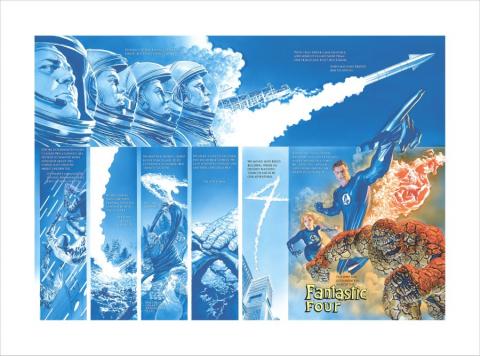 Origins: Fantastic Four Limited Edition Print by Alex Ross - ID: AR0335DL Alex Ross