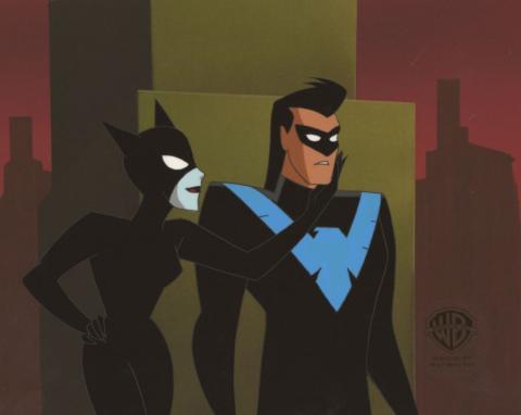 Nightwing and Catwoman You Scratch My Back Production Cel - ID: IFA6733 Warner Bros.