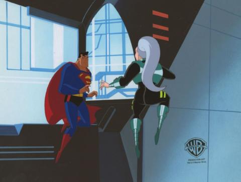 Superman and Mala Absolute Power Production Cel & Drawing - ID: IFA6746 Warner Bros.