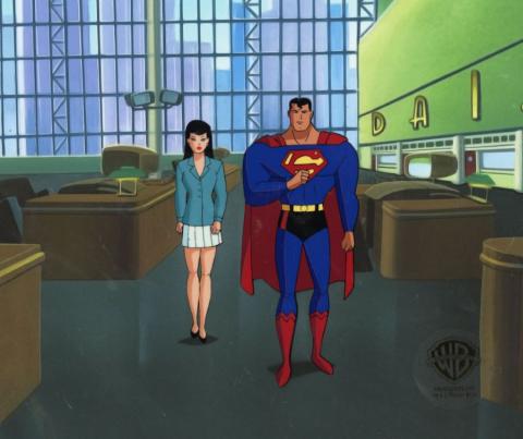 Superman and Lois Lane Production Cel & Drawing - ID: IFA6789 Warner Bros.
