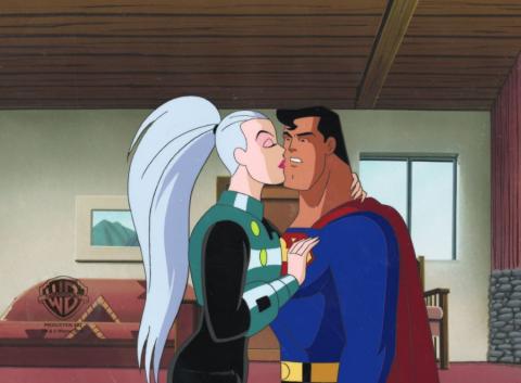 Superman and Mala Blasts From the Past Part I Production Cel - ID: IFA6790 Warner Bros.