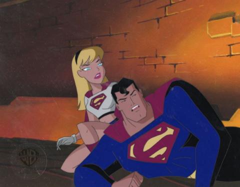 Supergirl and Superman Little Girl Lost Part II Production Cel - ID: IFA6792 Warner Bros.