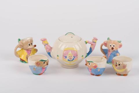 1950s Cinderella Tea Set by Weetman Pottery - ID: Weet00009set Disneyana