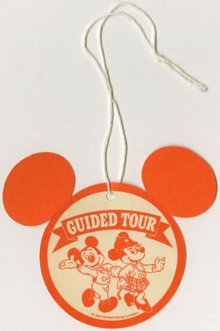 1983 Disneyland Guided Tour Mickey and Minnie Badge - ID: apr22123 Disneyana