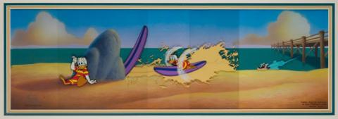 Quack Pack Donald Duck Production Cel & Background - ID: apr22167 Walt Disney