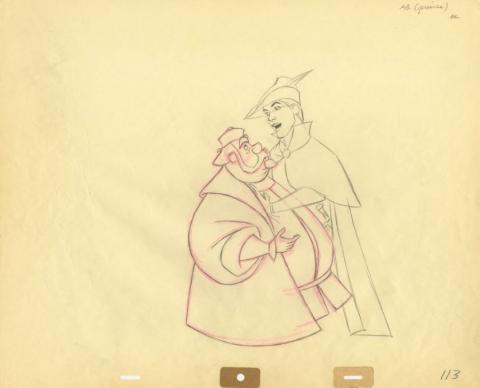 Sleeping Beauty Phillip & Hubert Production Drawing - ID: apr22250 Walt Disney