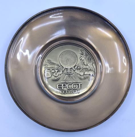 1982 EPCOT Center Opening Year Souvenir Dish - ID: aprdisneyland20345 Disneyana