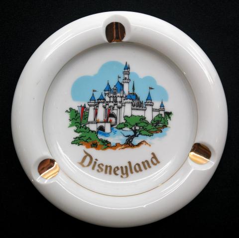 1970s Disneyland Sleeping Beauty Castle Souvenir Ashtray - ID: aprdisneyland21321 Disneyana