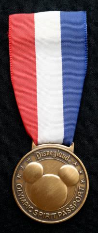 1984 Disneyland Olympic Spirit Passport Medal - ID: aprdisneyland21324 Disneyana