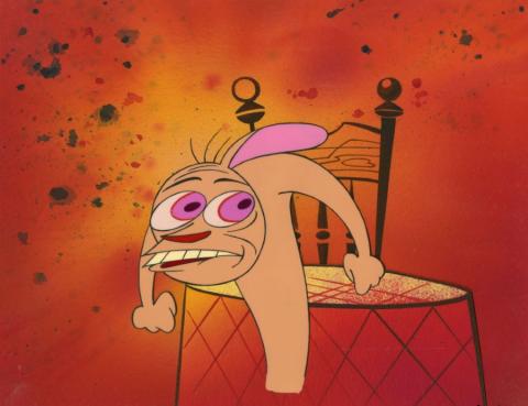 Ren and Stimpy Production Cel and Background - ID: aprrenstimpy22077 Nickelodeon