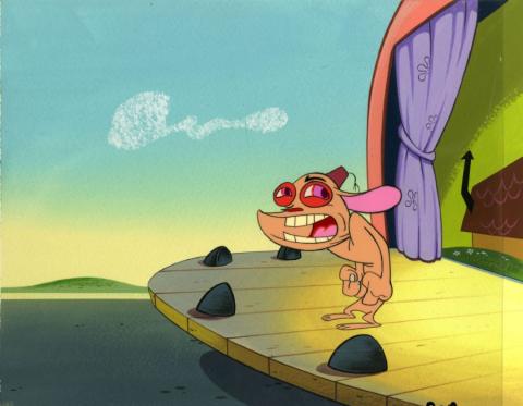 Ren and Stimpy Production Cel and Background - ID: aprrenstimpy22078 Nickelodeon