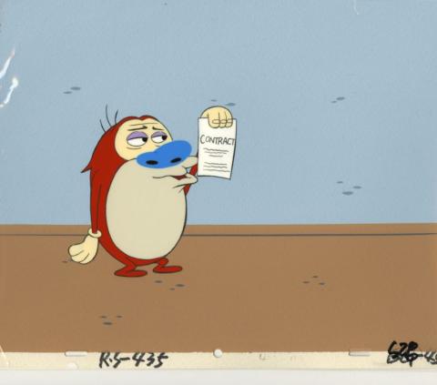 Ren and Stimpy Production Cel and Background - ID: aprrenstimpy22082 Nickelodeon