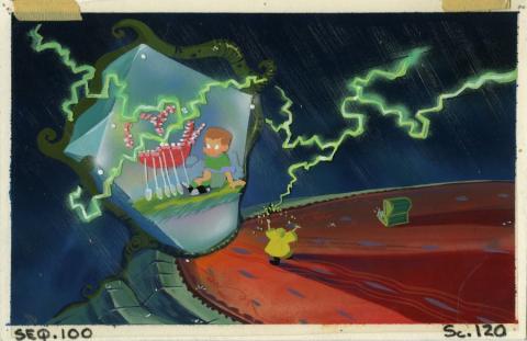 A Troll in Central Park Gnorga's Magic Concept Painting - ID: aug22284 Don Bluth