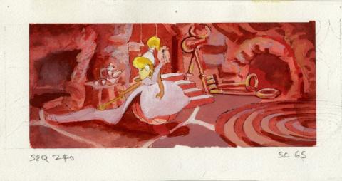 Thumbelina Ms. Fieldmouse Concept Painting - ID: aug22294 Don Bluth