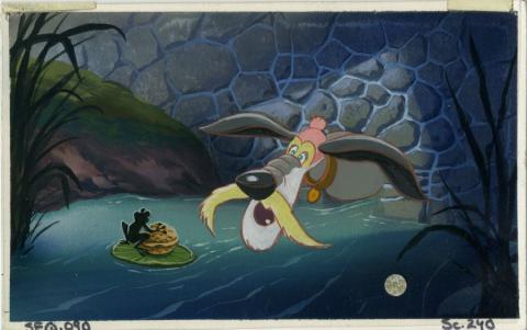 Thumbelina Hero & Frog Concept Painting - ID: aug22302 Don Bluth