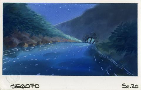 Thumbelina Original Concept Painting - ID: aug22304 Don Bluth