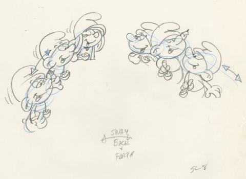 Smurf Berry Crunch Drawing Collection - ID: aug22372 Hanna Barbera