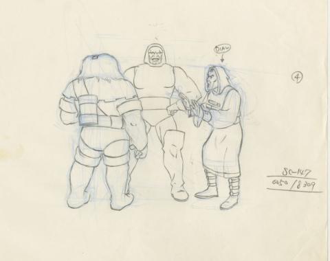 Super Friends Layout Drawings - ID: aug22387 Hanna Barbera
