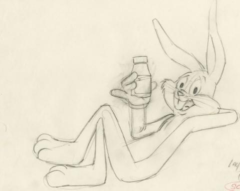 Bugs Bunny Vitamins Commercial Production Drawing - ID: augbugs21103 Commercial