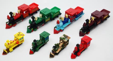 Disneyland Railroad Set of (8) Miniature Train Engines - ID: augdisneyana20095 Disneyana