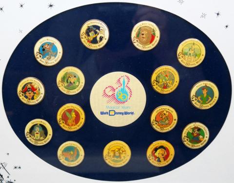 Walt Disney World 20th Anniversary Pin Set - ID: augdisneyana20268 Disneyana