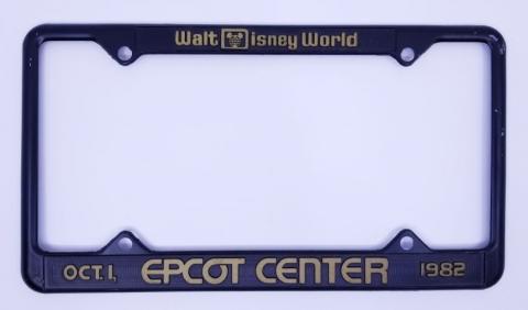 Epcot Center Grand Opening License Plate Frame - ID: augdisneyana21013 Disneyana