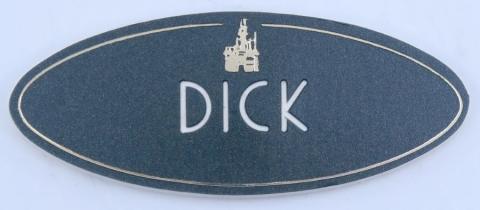 1960s-70s Disneyland Cast Member Dick Name Tag - ID: augdisneyana21175 Disneyana