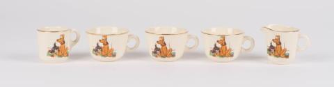 1950s Pluto & Figaro 5 Piece Children's Tea Set by Beswick - ID: bes0005set Disneyana