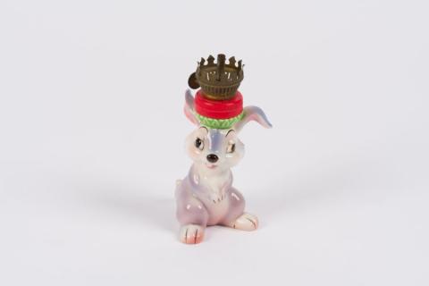 1960s Bambi Ceramic Thumper Lamp - ID: crown001 Disneyana