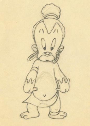 Inki 1940s Production Drawing - ID: decinki21048 Warner Bros.