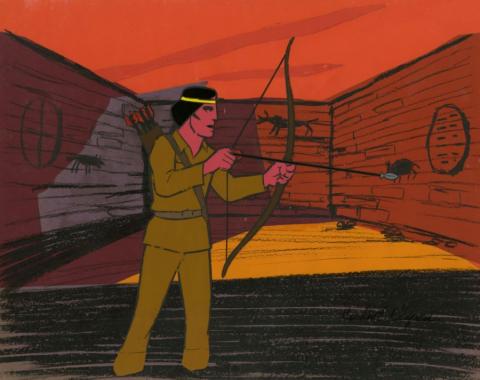 The Lone Ranger Production Cel & Background - ID: declone21002 Format