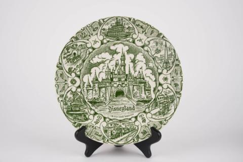 1960s Disneyland Lands Souvenir Ceramic Plate - ID: dl0029plate Disneyana