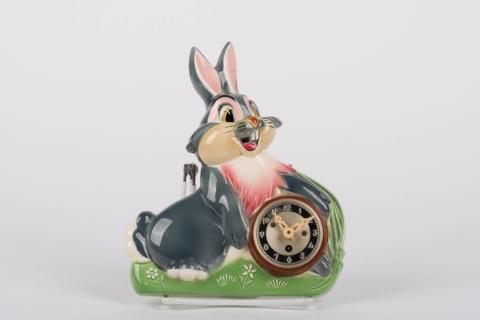 1950s Thumper Ceramic Clock - ID: febdisneyana21543 Disneyana