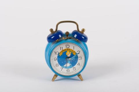 1960s Cinderella Blue Alarm Clock - ID: febdisneyana21549 Disneyana