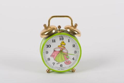 1960s Cinderella Green Alarm Clock - ID: febdisneyana21551 Disneyana
