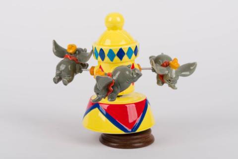 1980s Dumbo Musical Figurine by Schmid - ID: febdisneyana21573 Disneyana