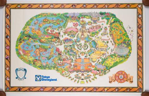 1983 Tokyo Disneyland Grand Opening Map - ID: febdisneyland22049 Disneyana