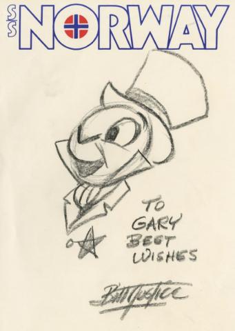 Bill Justice Animator's Gift Drawing - ID: febjustice22011 Disneyana