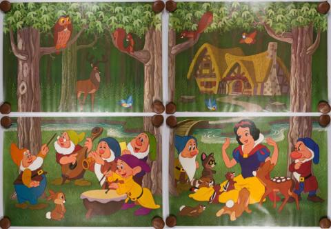 1970s Snow White and the Seven Dwarfs Wall Mural - ID: febsnowwhite22054 Disneyana