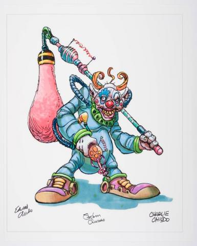 Killer Klowns from Outer Space Fresh Catch Signed Print - ID: janchiodo22280 Pop Culture
