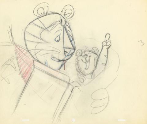 1950s Frosted Flakes Cereal Commercial Production Drawing - ID: jancommercial22065 Commercial