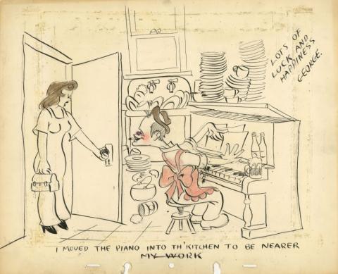 Disney Studios Wedding Gift Gag Drawing - ID: jandisneyana22009 Walt Disney