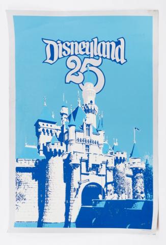 Disneyland 25th Anniversary Foil Poster - ID: jandisneyland22156 Disneyana