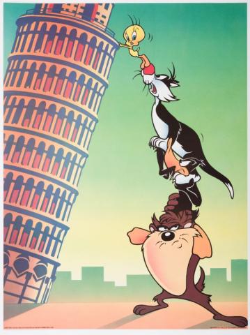 Leaning Tower of Looney Limited Edition Poster - ID: janlooney22311 Warner Bros.