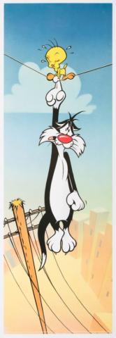 Sylvester & Tweety Hang In There Limited Edition Poster - ID: janlooney22326 Warner Bros.