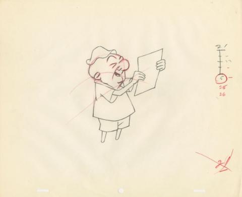 1950s Mr. Magoo Production Drawing - ID: janmagoo22039 UPA